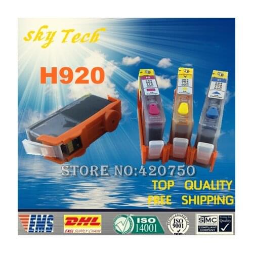 4PK Full Ink Refillable Cartridge suit for HP920 ,suit for HP Officejet 6000 6500 6500A 7000 7500 7500A etc , With ARC Chips