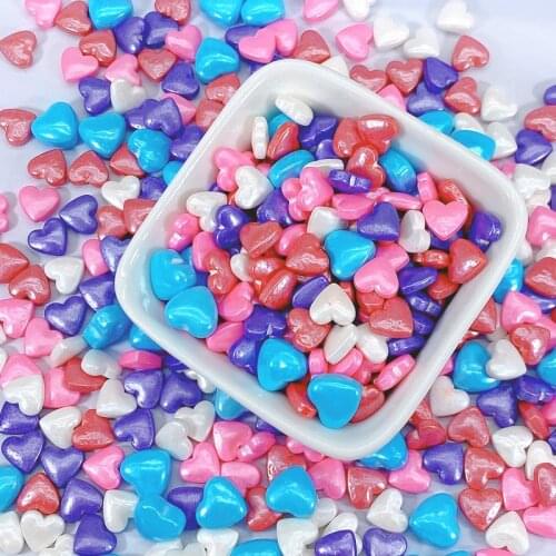 50g Edible Heart Shape Red Pearl Sugar Fondant DIY 8mm Cake Baking Sprinkles Pink Love Wedding Cake Decoration Heart Sprinkles