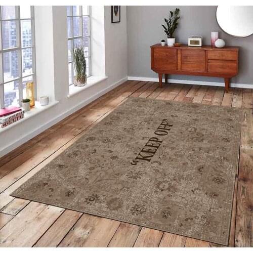 KEEP OFF 7 Classic Patterned Carpet , Fan Carpet Non Slip Floor Carpet,Teens Carpet,Area Rug