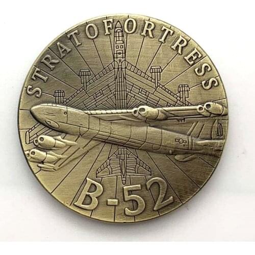 American B52 Bomber Plane Commemorative Coin Fighter Collection Coin Gift Lucky Coin
