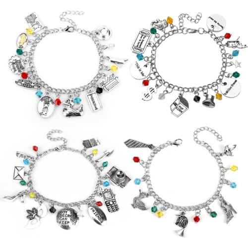 TV Series Friends Bracelet How I Met Your Mother umbrella Charm Hand Chain Pretty Little Liars Bracelets for Women Jewelry Gift