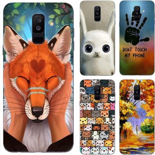 3D Relief Printing Case For Samsung Galaxy A6 2018 a600 Cover Soft TPU Case for Samsung Galaxy A6 2018 SM A600 A600F Cases