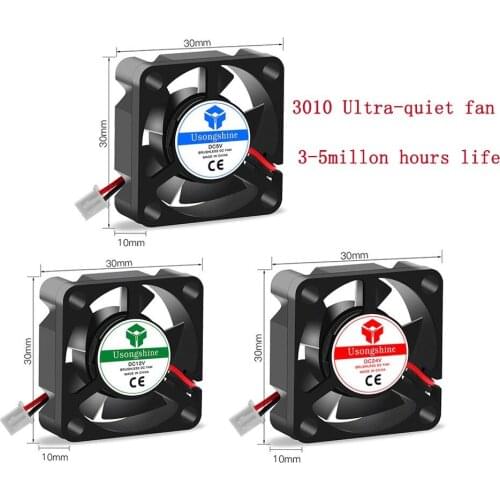 Twotrees 3D Pinter Parts 3010 fan 30MM 30x30x10MM 12V 5V 24V 2Pin DC Cooler Small Cooling Fan DIY Reprap For j-head hotend