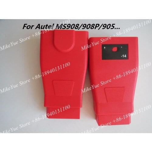 For Autel For NISSAN -14 Pins MaxiSys Pro MS906 MS906BT MS906TS MS908S Pro Mini MaxiCOM MK908P OBD I Adapters DLC Connector