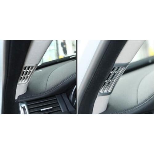 For Land Rover Range Rover Evoque 2011-2017 Car-styling ABS Matte A Pillar AC Vent Cover Trim 3D Stickers Parts set of 2pcs