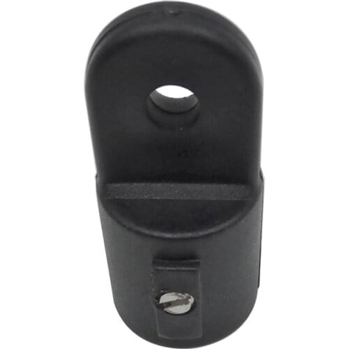 Boat Bimini Top Cap Fittings, 7/8inch 22mm External Eye End Marine Hardware, Nylon, Black