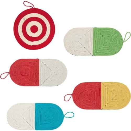 Cat Scratch Mat Wall Mounted/Floor Kitten Good Behavior Supplies Non-toxic Board Sisal Handmade Kitten Scratch Mat