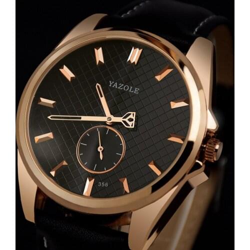 YAZOLE 2019 Fashion Mens Watches Top Brand Luxury Quartz Watch Waterproof Business Watch Wristwatch Male Clock Relogio Masculino