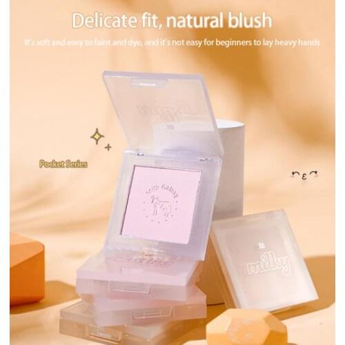 Milky Way Soft Mist Blusher Powder Matte Face Contouring Long Lasting Waterproof Pigment Brighten Cheek Makeup Blush TSLM1