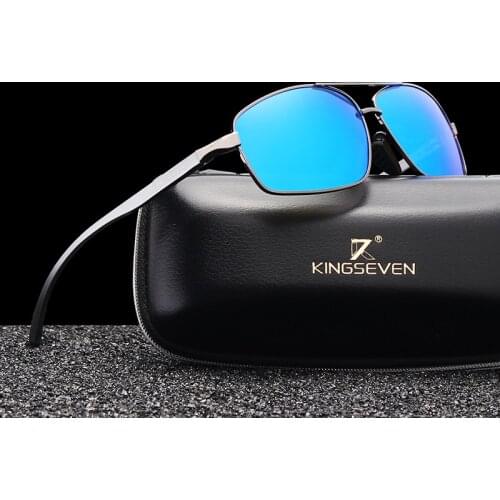 KINGSEVEN 2019 Aluminum Brand Fashion Men Women Polarized Sunglasses UV400 Protection Sun Glasses Male Driving Eyewear Oculos