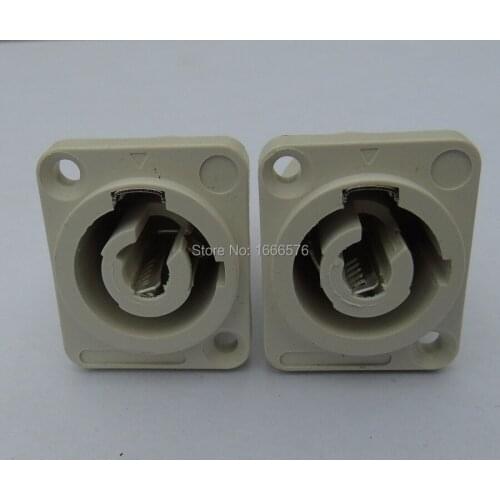 New 50pcs/ lot Copy high quality PANEL Powercon Receptacle Power Out [Gray] Rated at 20A/250V (AC)