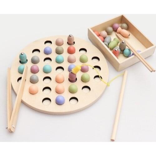 2020 New Arrival Fishing Multi-functional Learning Toy Kids Early Educational Toys Clip Beads for Children Montessori Toy