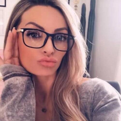 New All-Match Literary Retro Glasses 2020 Square Simple Metal Frame Clear Lens Black Red Tea Flat Mirror Fashion Trend Eyeglass