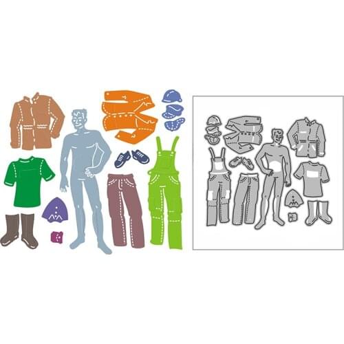 New Worker Repairman Craft Embossing Mold 2021 Metal Cutting Dies for DIY Decorative Scrapbooking Album Card Making No Stamps