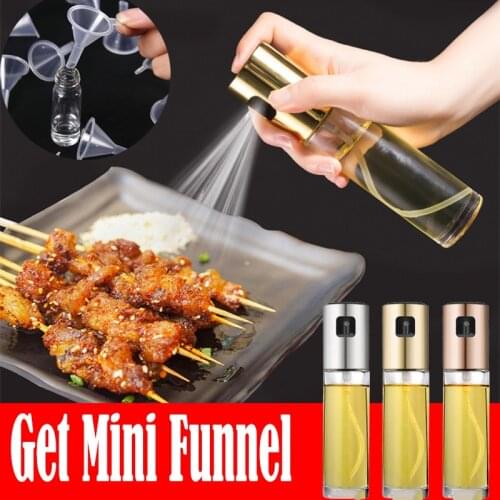 Oil Spray Empty Bottle Vinegar Bottle Oil Dispenser Cooking Tools Salad BBQ Baking Cooking Glass Oil Sprayer Kitchen Gadgets