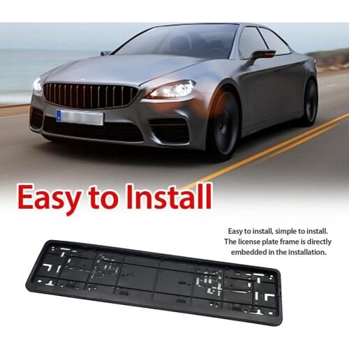 EU Plug License Plate Frame Car Number Plate Holder European License Plate Frame Number Plate Holder Car Accessories