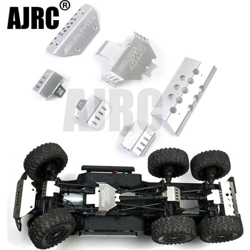 RC car metal trx-6 G63 bumper Chassis Armor Protection Skid Plate for Traxxass TRX-4 G500 88096-4 option upgrade