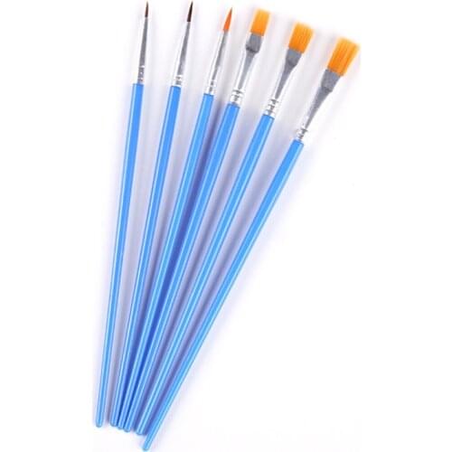 6Pcs Hand Painted Thin Hook Line Pen Art Supplies Drawing Art Pen Paint Brush Nylon Brush Acrylic Painting Pen