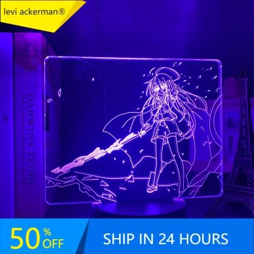 Anime Led Light Shakugan No Shana for Child Room Decor Night Light Kid Bithday Gift Manga Shakugan No Shana 3d Lamp Bedroom