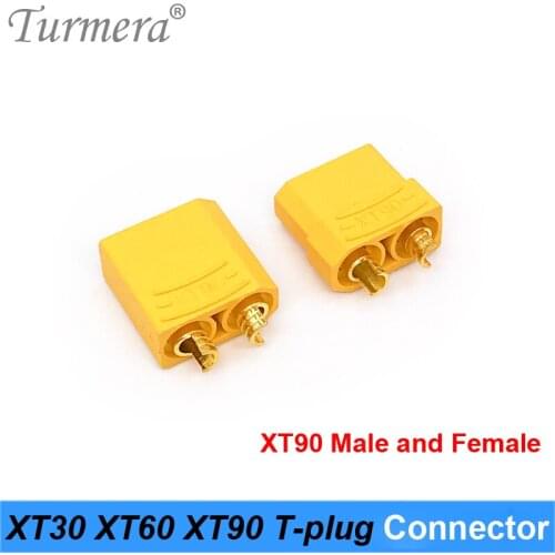 Turmera 10Pieces XT30 XT60 XT60H XT90 T Plug Battery Connector Set Male Female Banana Plug for RC Part Lithium Battery Pack Use
