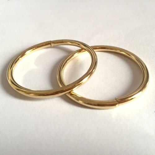 10PCS 3.0mm thickness O ring DIY Leather Craft Bag Strap Accessories Metal Buckle 30mm