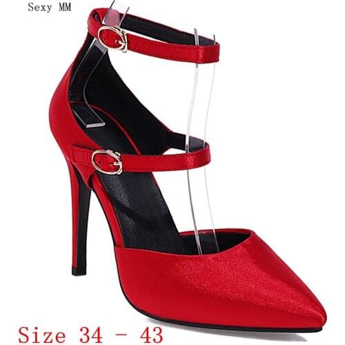 High Heels Women Pumps Sandals High Heel Shoes Stiletto Woman Wedding Shoes Plus Size 34 - 40 41 42 43