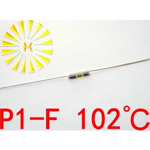 100% Original P1-F 102 degree Thermal-Links 2A 250V Resistance Temperature Fuse x 500PCS