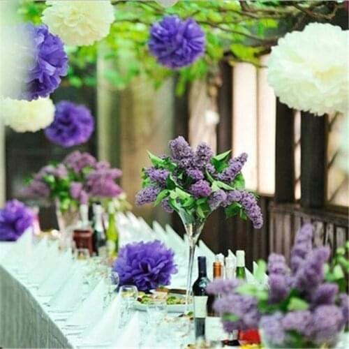100pcs 16inches 40cm Paper Pom Poms Flowers Ball For Wedding Home Party Room Banquet Decoration Pompon Craft Products