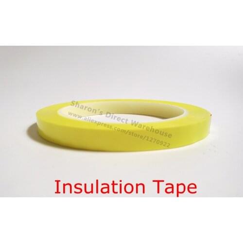 2 rolls 24mm Mylar tape For Transformer Tape Polyester Insulating Tape Yellow, Red, Blue, Black, White, Clear, FREE SHIPPING