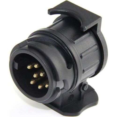 2019 NEW 13 Pin Turn 7 Pin Plug Socket Car Cable Connector Waterproof Trailer Signal Light Car Towing Conversion Adapter