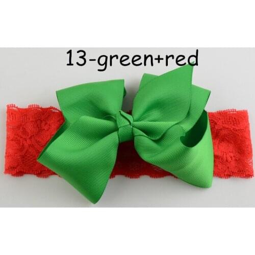 57pcs/lot 19Colors 2018 Hot New Kids Ribbon Bowknot Hair Bows 15" Lace Headband For Girls Hair Flowers FDA96