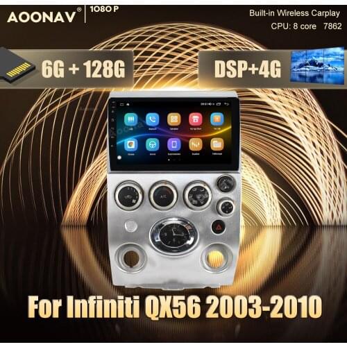 2 din Android 10.0 car radio For Infiniti QX56 2007-2010 car stereo auto radio GPS navigator Video Audio Radio Head Unit
