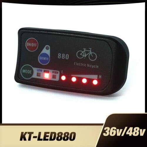 Free Shipping 36V 48V Electric Bicycle KT LED LED880 ebike Control Panel Display Electric Bike Parts for KT Controller