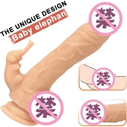 Huge Realistic Dildo Dual Density Silicone Cock with Strong Suction Cup Lifelike Penis Sex Toys Adult Woman Masturbate Products