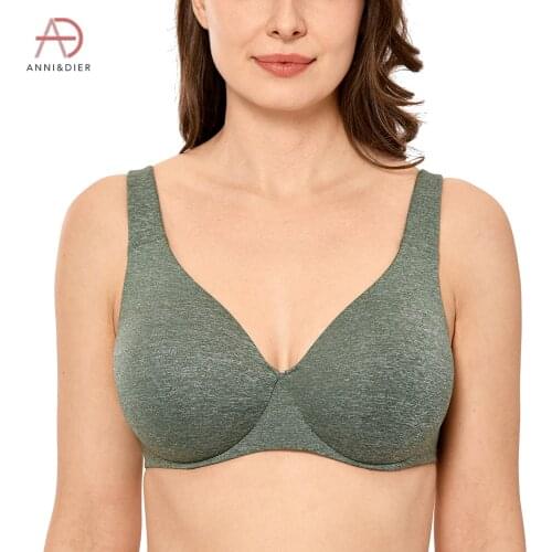 Womens Seamless Full Coverage Underwire Unlined Minimizer Bra Plus Size 34-46 B-G