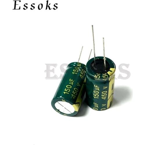 2pcs Electrolytic Capacitor 450V150UF 450V 150UF 18X30 mm High Frequency Low ESR Aluminum Capacitors