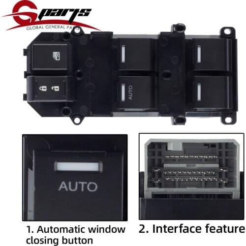 G-Parts 35750-TB0-H01 35750-TC0-U12 Front Left Power Electric Window Lifter Master Control Switch For Honda Accord 2008 -2011