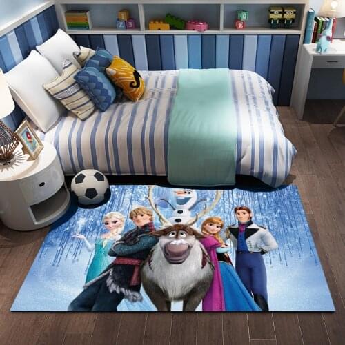 Disney Frozen 2 Anna Elsa Playmat Door Mat Non-slip Mat Kids Boys Girls Carpet Bedroom Kitchen Carpet Indoor Bathroom Mat