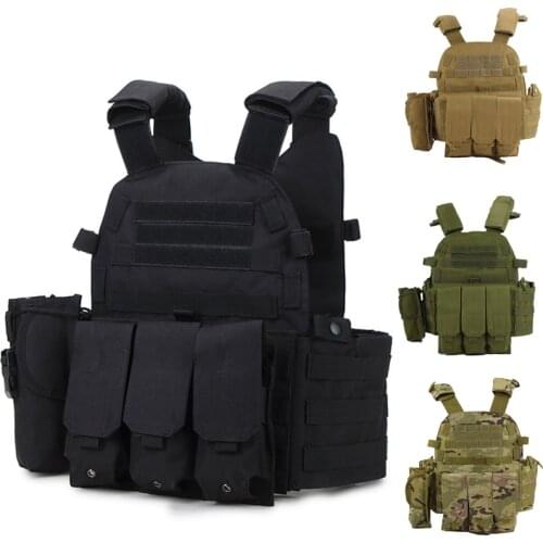Hot 6094 Tactical Molle Hunting Vest Military Equipment Airsoft Paintball Sport Outdoor Body Armor Combat Armor Vest
