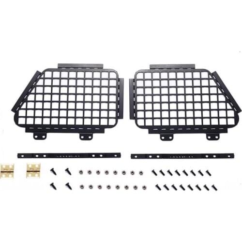 MJRC 1/12 MN-D90 Defender modified parts car Stainless steel can be flipped up and down window guards Toy car parts Window mesh
