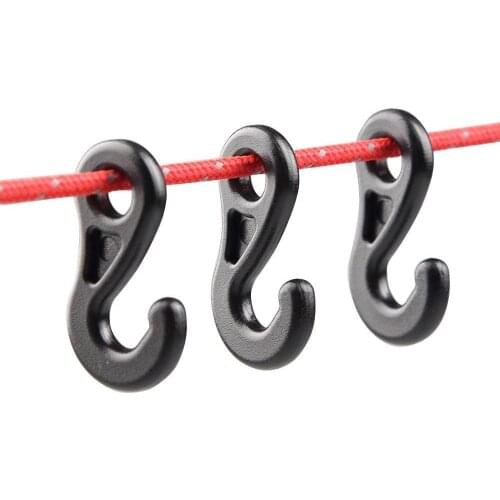 Camping Durable Canopy Tarp Tent Accessories Outdoor Tools Camping Light Fixed Plastic Clip Tail Hook Tent Hooks Outdoor Clips