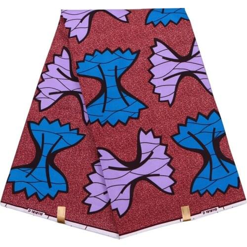 New Arrival 2019 Ankara Binta Real Wax High Quality 6 yards African Fabric for Party Dress