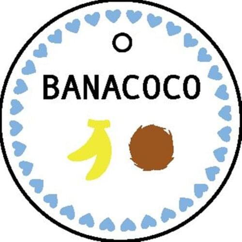 New print 3x3cm banacoco round shape white tag Customized elevator with hole to united states for custom tag must 1000pcs to do