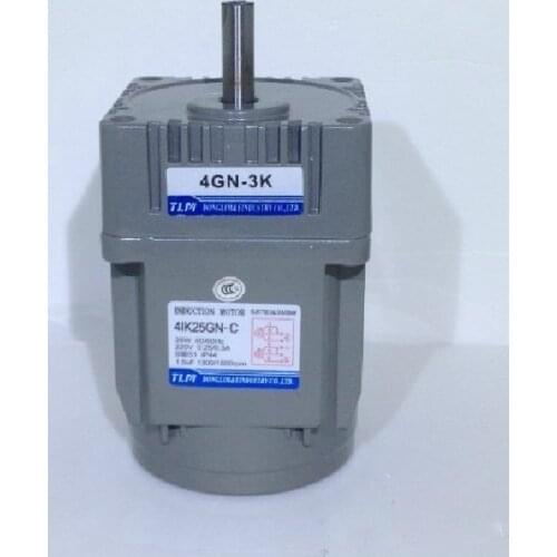 New Gear Motor /gearbox motor 4IK25GN-C in 220 VAC out Power 25W reduction ratio 1:10 have18 kind can choose Vertical AC motor