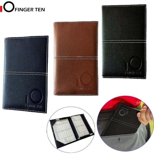 Golf Score Card Holder Yardage Books Cover Pu Leather with 2 Pcs Free Score Sheets Drop Shipping
