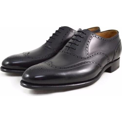 Oxford Brogue Dress Men Shoes Business Wedding Man Shoe Formal Original Designer Genuine Leather Best Men Shoes
