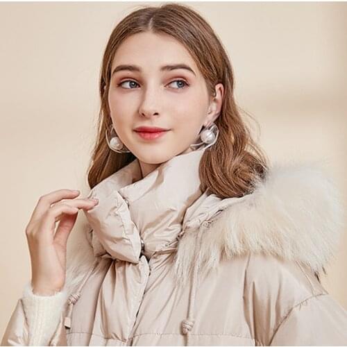 Original Transparent Acrylic Stud Earrings For Women 2020 Stunning Faux Big Pearl Earrings Girls Femme Korean Earrings Bijoux