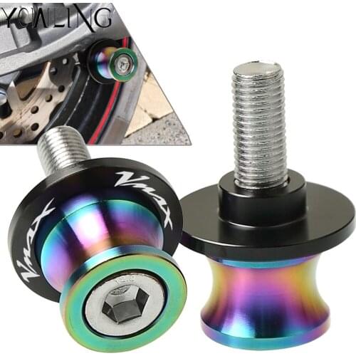 6mm Swingarm Stand Screws CNC Motorcycle Swing Arm Spools Sliders bobbins FOR YAMAHA VMAX 1200 1700 1990-2016 2012 2013 2014