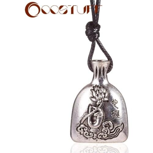 Chinese Style Bag Pendant Lotus Chokers Long Necklace for Women necklace&pendant Statement Jewellery Suspension Gothic 2021 New