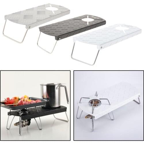 Portable Outdoor Folding Stove Table Gas Spirit Burner Stand Desk Fishing RV